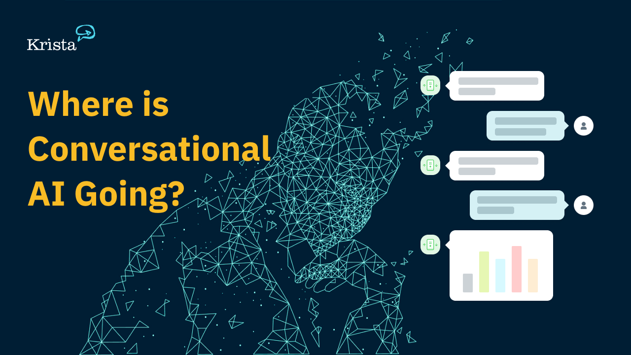 Blog featured image that says 'Where is conversational ai going?'