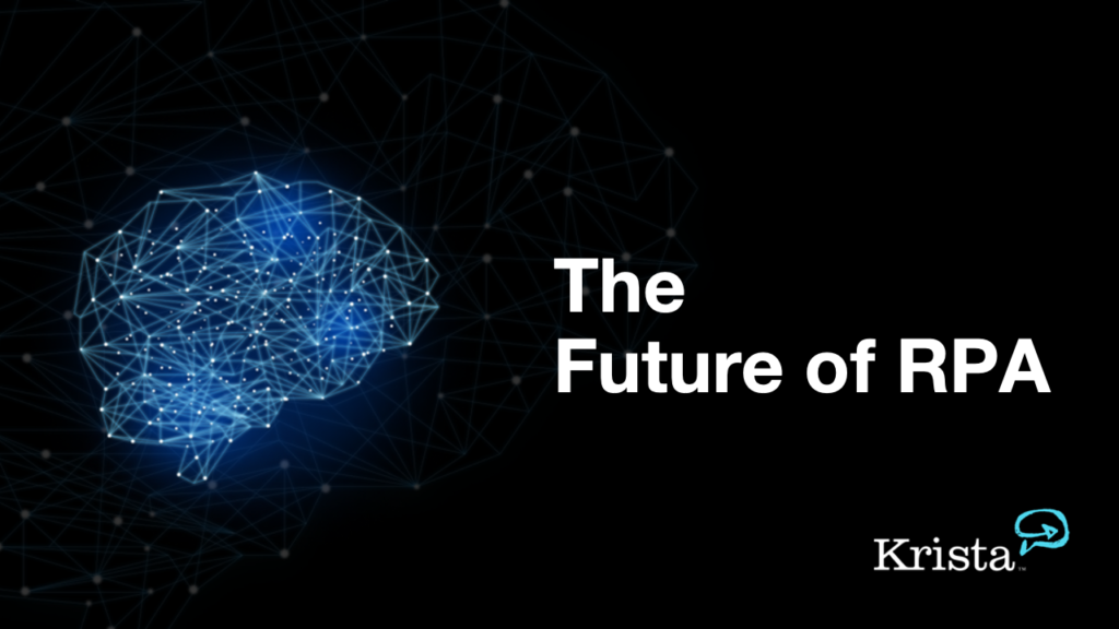 blog feature image that says 'the future of rpa'