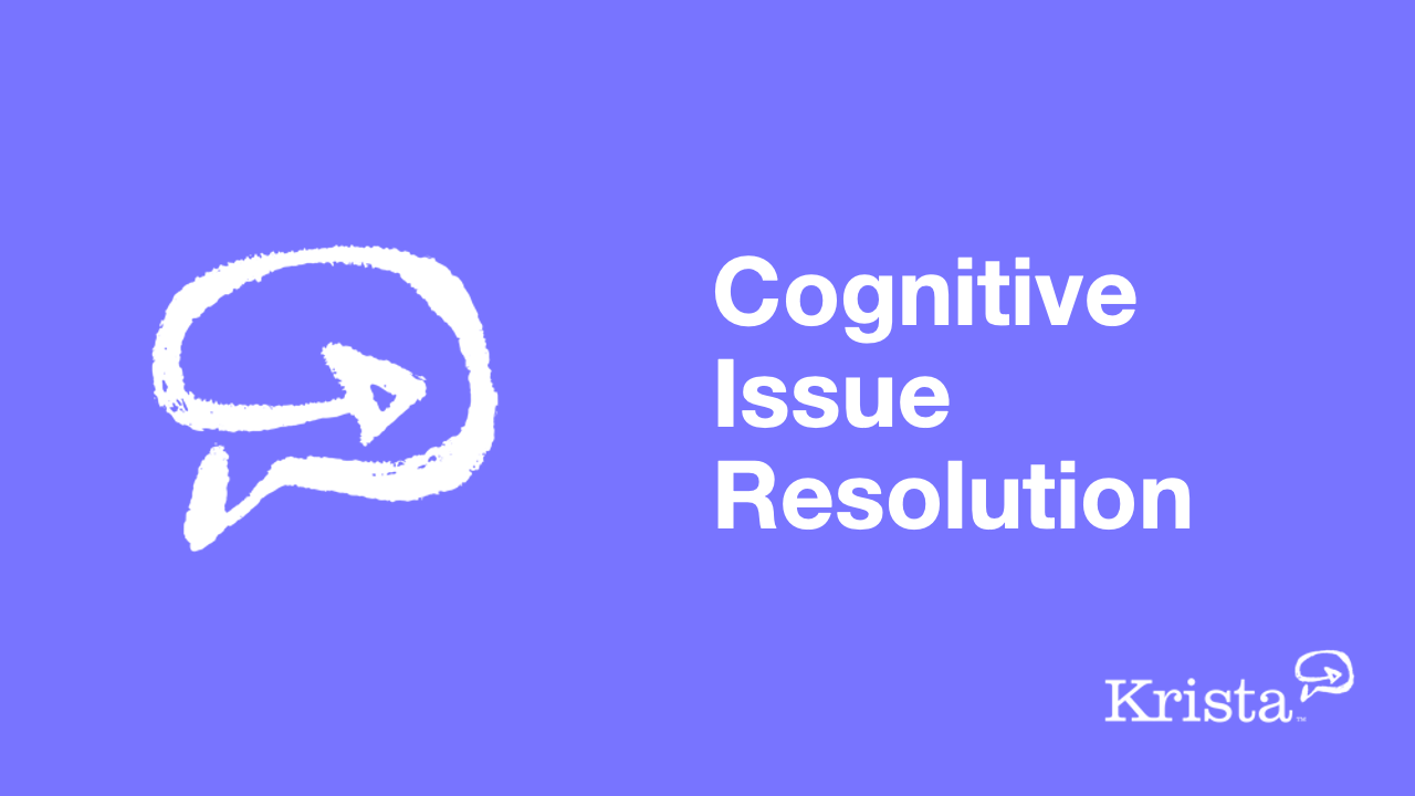 Cognitive Issue Resolution Solution cover